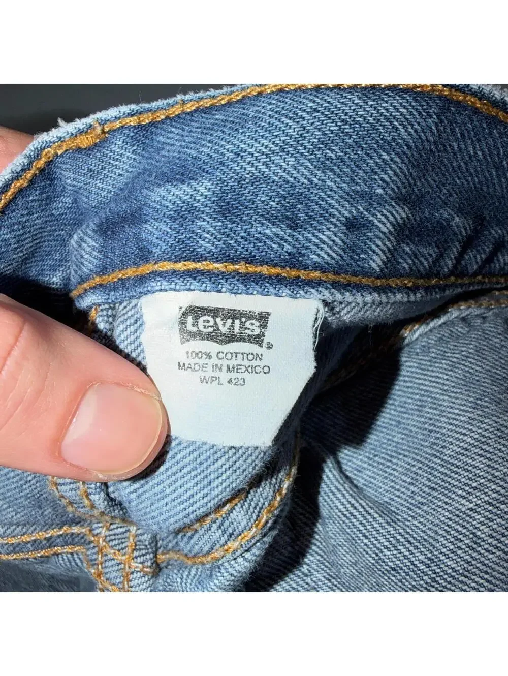 Levis 501 Vintage Y2K Mexico Straight Leg Jeans 35x34 90s Light Wash Act 32x29